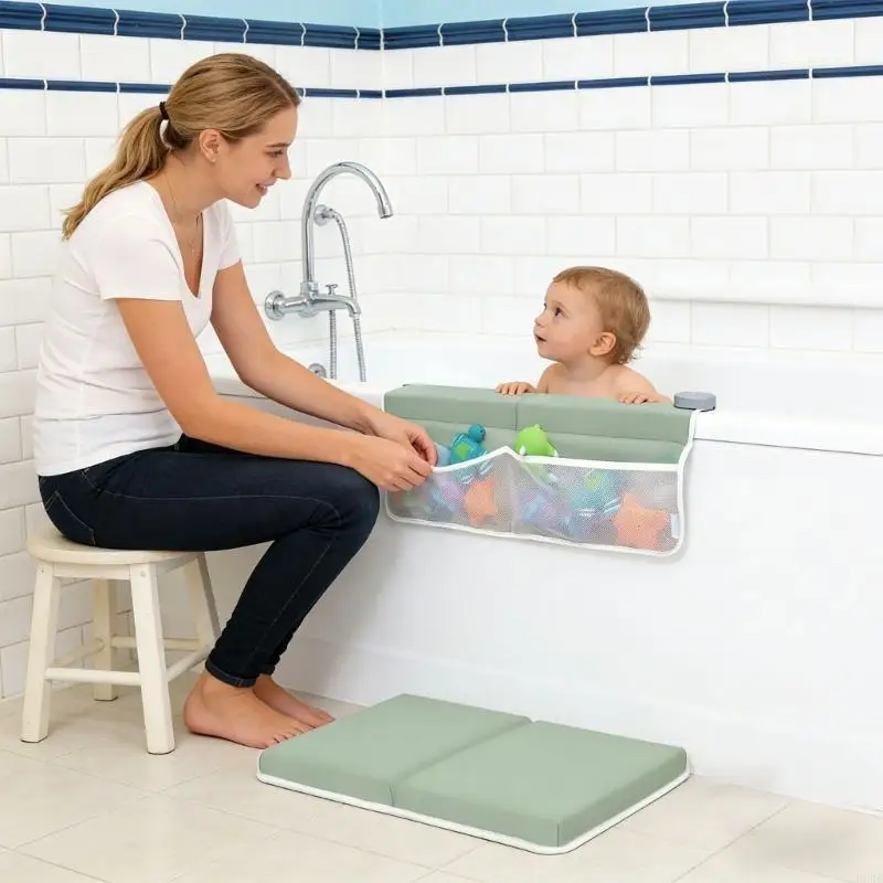 

Comfort Concentrated Baby Bath Kneeling Mat Set Providing Elbow Assist and Pressure Relief Including Not Slip Features for B03E