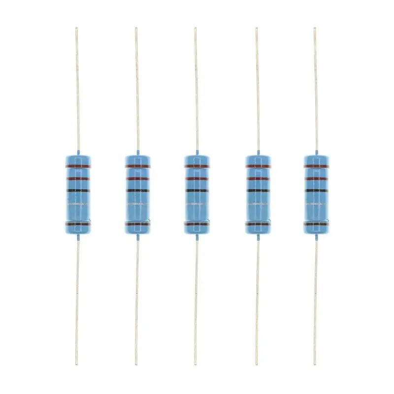 20pcs 1W 1% ตัวต้านทานฟิล์มโลหะ0.1R 0.33R 0.36R 0.39R 0.43R 0.47R 0.82R 0.91R 1R 16K 82K 220K 270 300 430 91K 910K 1.5M 2.2M