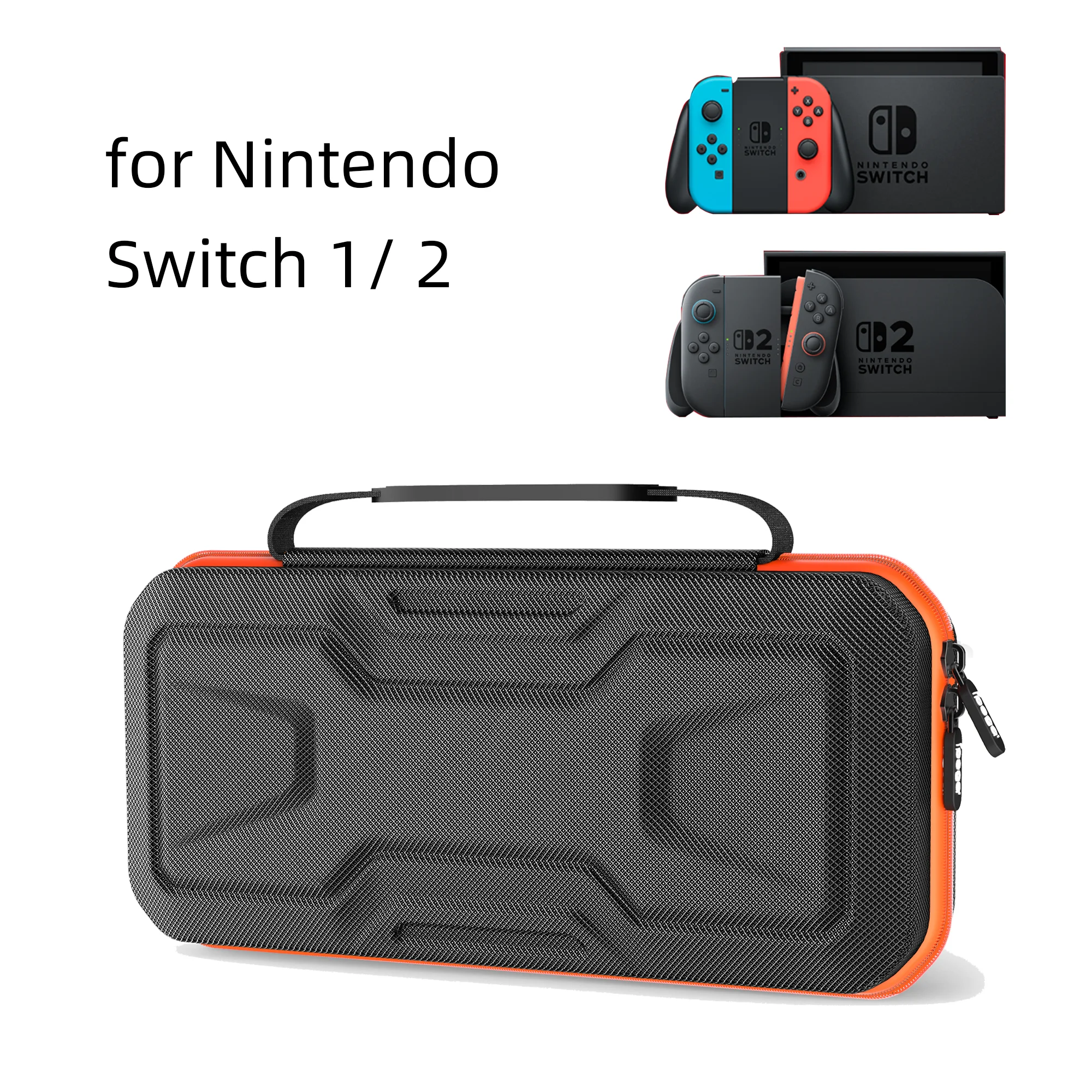 Protective Hard Shell for Switch 2 / Switch 1, PW-SW2004A Travel Case with Anti-collision, Anti-scratch & Waterproof