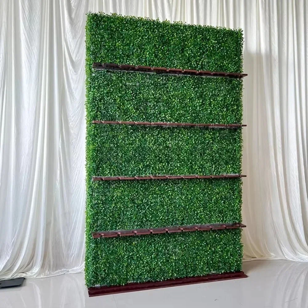 Events Party Supplies Wedding Engagement Decorations Green Grass Acrylic Champagne Wall Display Wedding