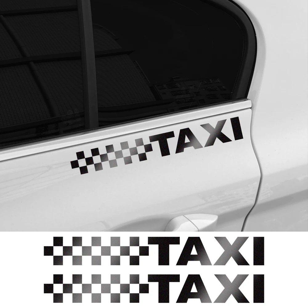 Car Reflective Sticker Taxi Sign Camouflage Styling Vinyl Film Decal Side Window Decoration Automobiles Exterior Accessories