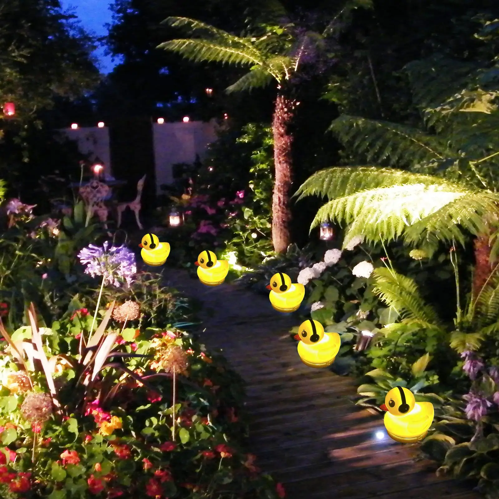 

Garden Lights Solar Powered Duck Shape Lamp For Outside Lawn Decoration Lighting Device Outdoor LED Lamp For Garden Backyard