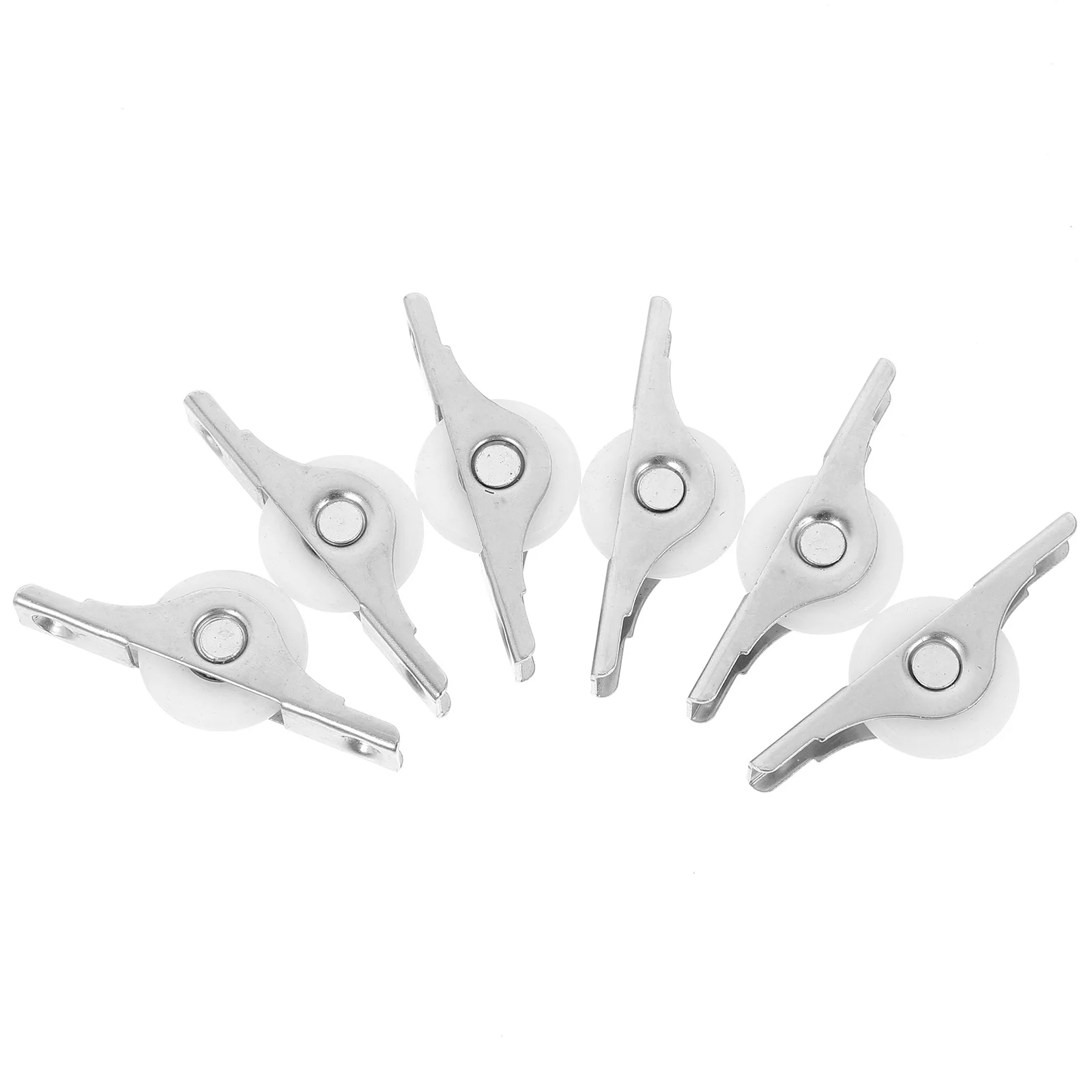 6 Pcs Door Window Sliding Pulley Rollers Metal Nylon Smooth Noise Reduction Space Saving Hardware Replacement