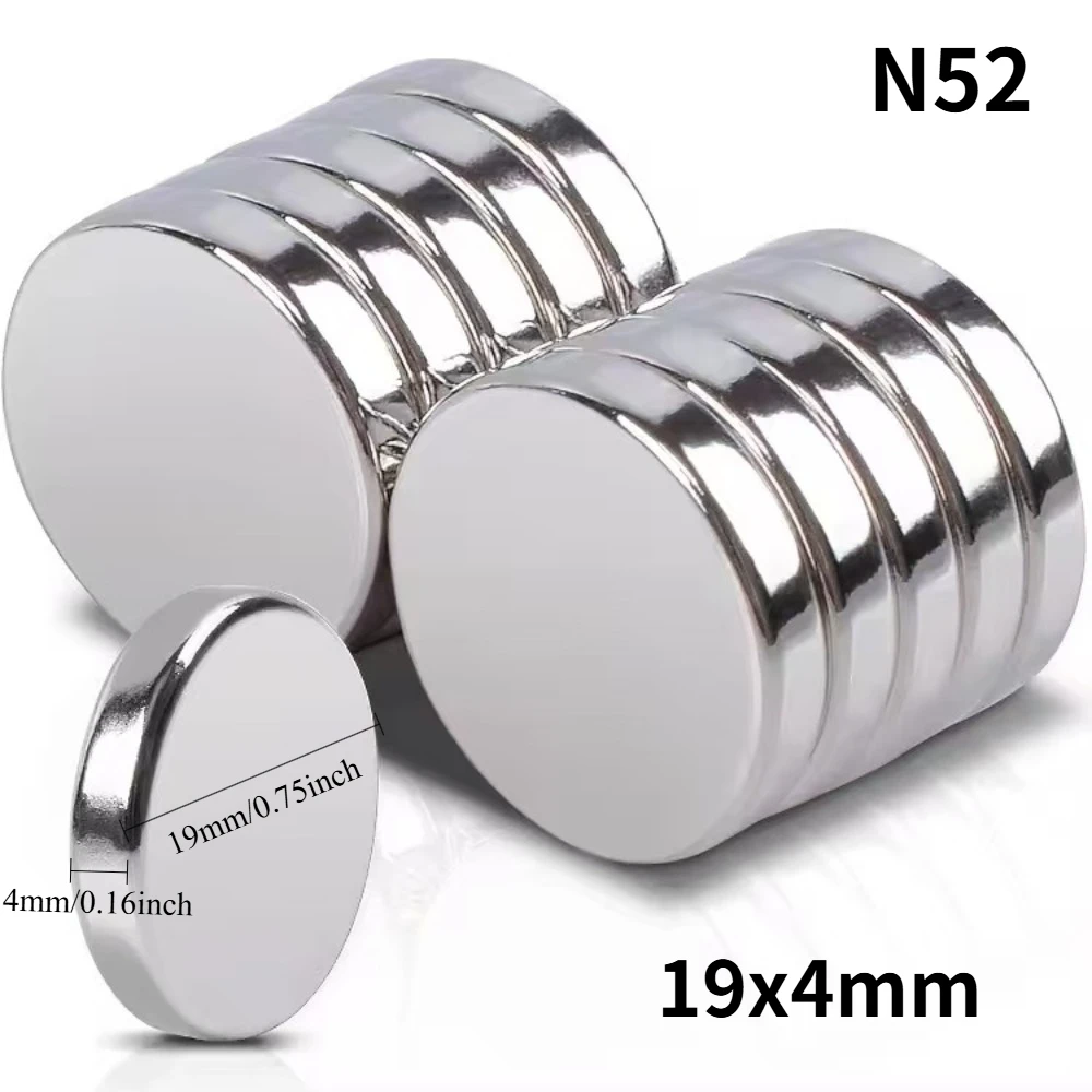 N52 19x4 20X5 Magnets Standard Size 3D Printer Scooter Ebike  Whiteboard Generate Science Electric Bike Diy Fridge Refrigerator