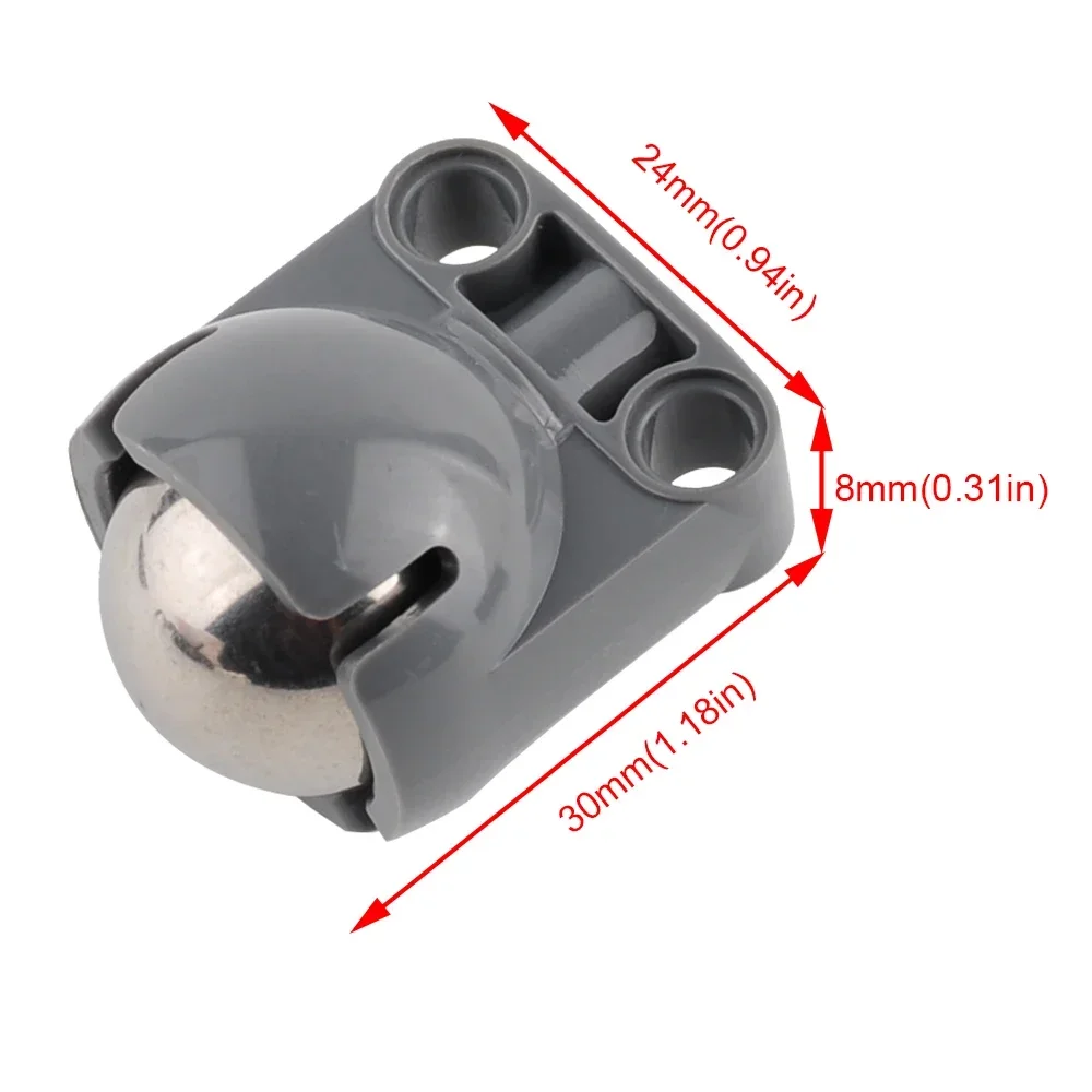 4 pces/10 pces/16 pces roda universal ev3 tecnologia blocos de construção peças com bolas de aço diy montado 9686 brinquedo tijolos acessórios