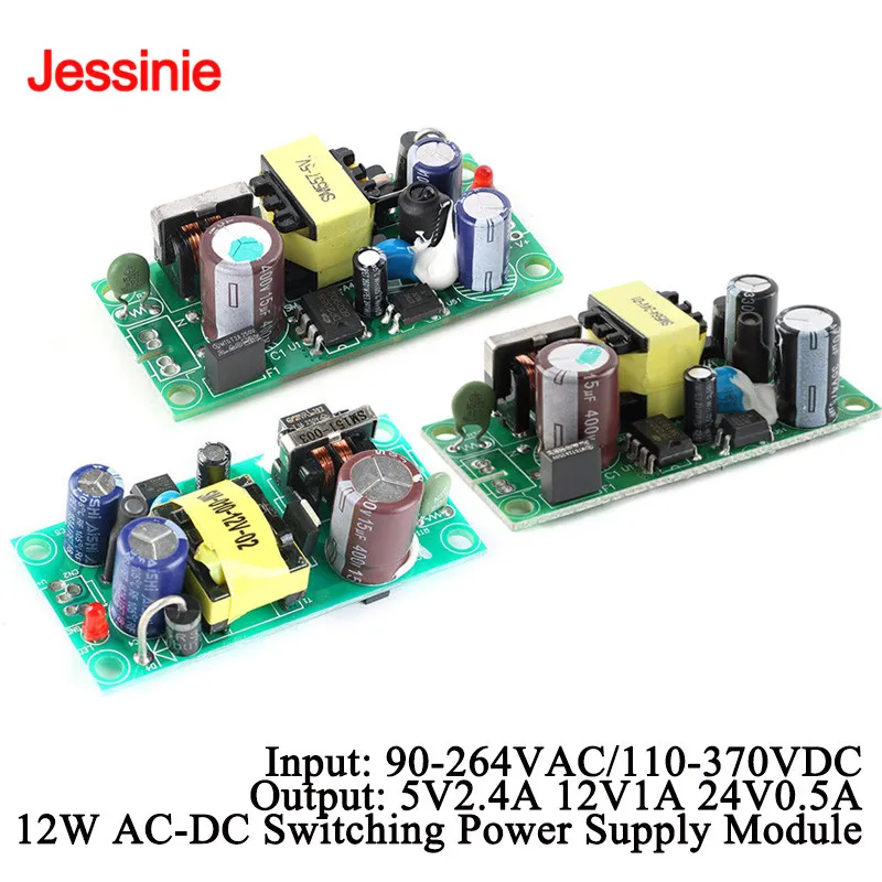 AC-DC Isolated Switch Power Supply Module Converter 220V To 5V 9V 12V 15V 24V switching power supply Board 12W 2.4A 1A 0.5A