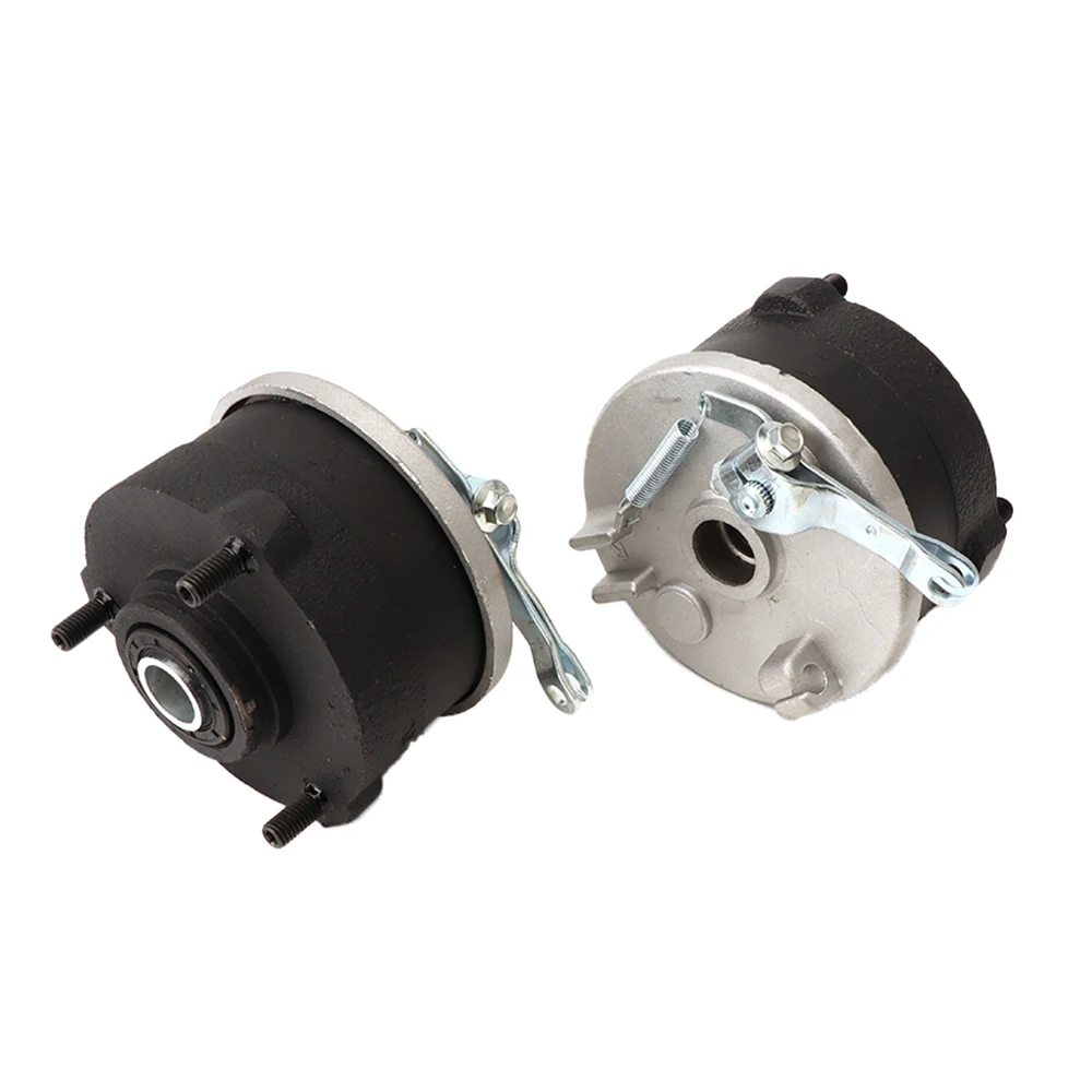 78mm*3 Stud Left/Right Drum Brake Assembly Wheel Hub With Pads Cover for 50cc-150cc Go Kart UTV Buggy Quad dirt Bike Parts