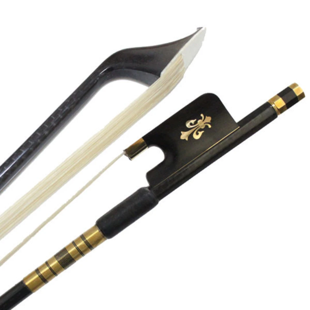 4/4 Carbon Fiber Cello Bow 4/4 Cellos Bow Carbon Fiber Graphite Acoustic Cello Bow Gold Fitting Button