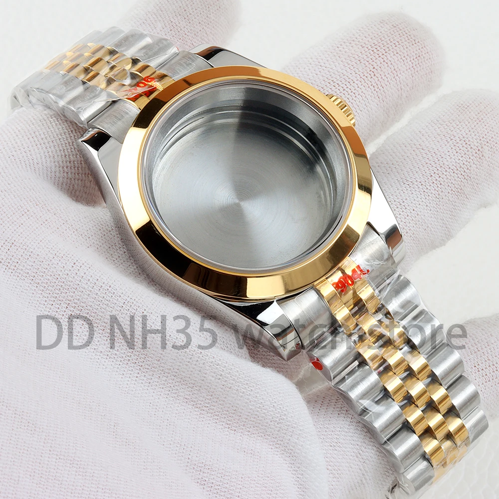 36mm/39mm NH35 Case 20mm Jubilee/Oyster Strap for NH35 NH36 Movement Solid 316L Stainless Steel Watch Case Datejust 28.5mm Dial