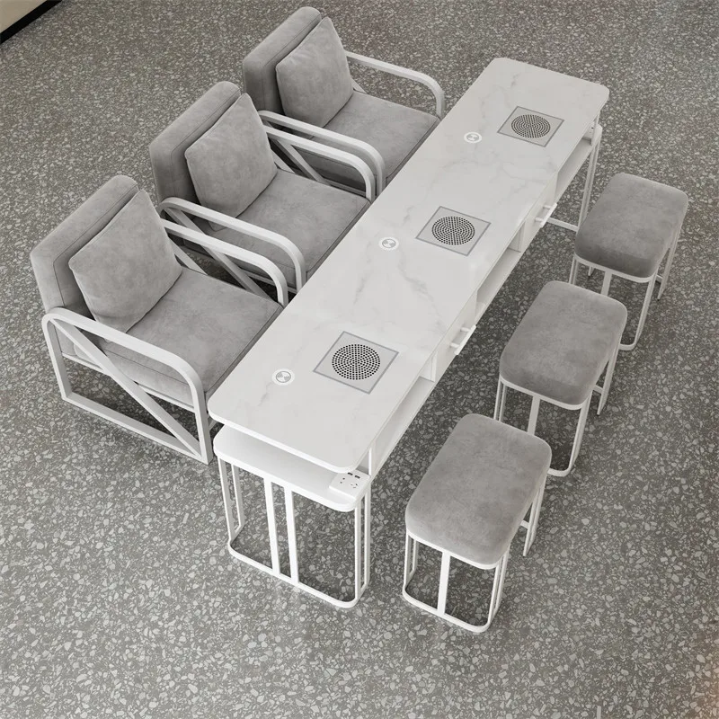 

Профессиональный маникюрный стол, кресло для маникюра, мебель для салона красоты, белый стол для мастера маникюра