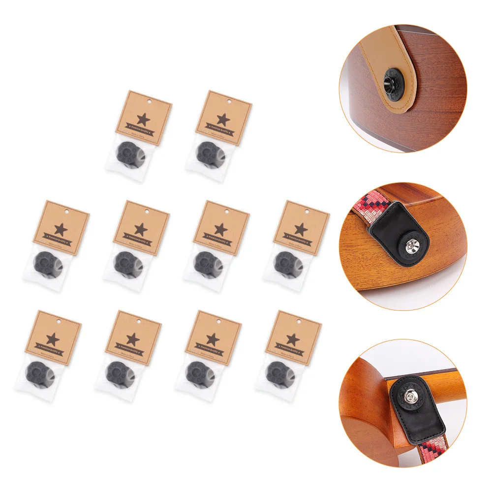 

Anti-slip Buckle Gasket Guitar Locks Strap Buttons Bass Buckles Accessories Decor Plastic Gaskets Musical Fixator Decoration