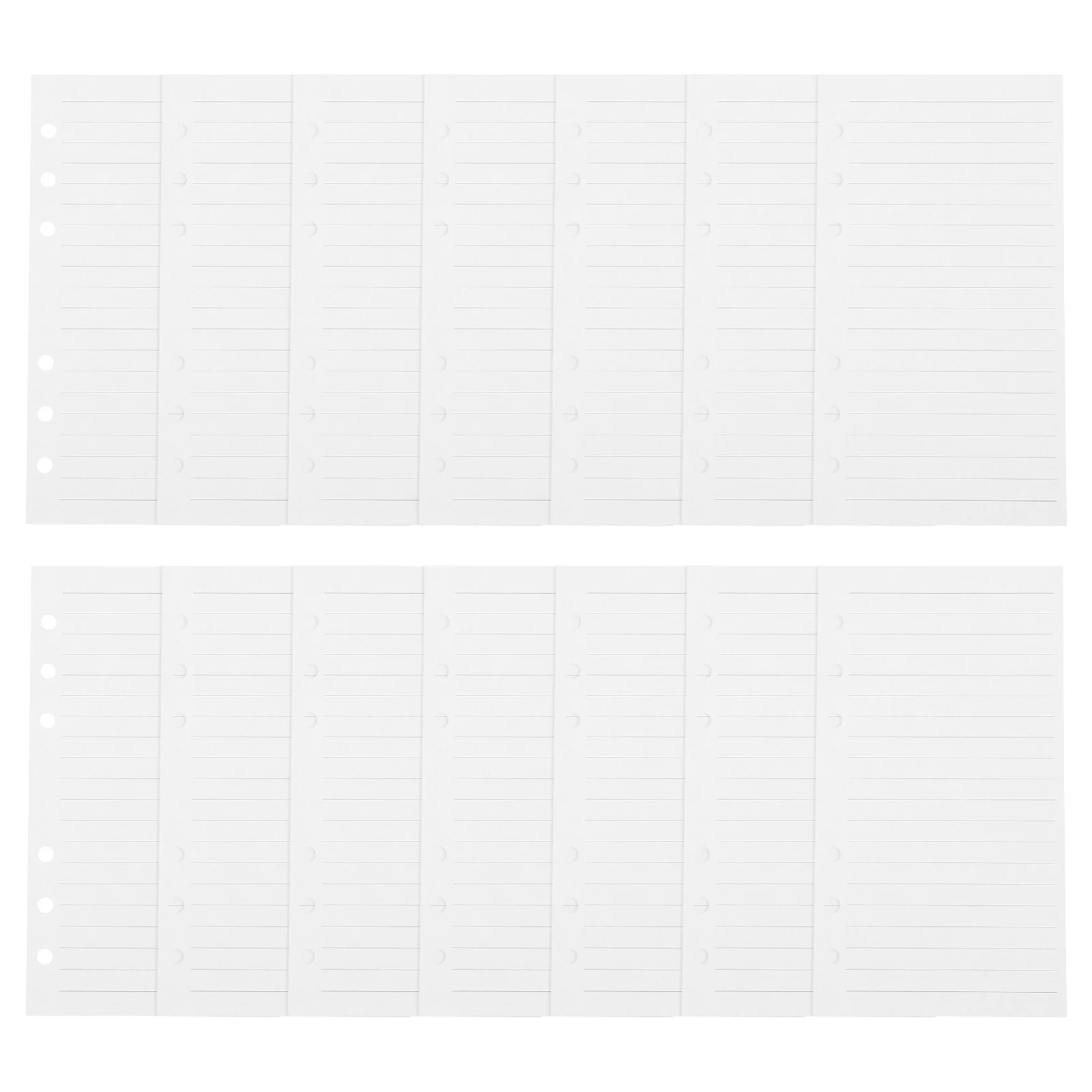 

45 Sheets A6 6-Hole Loose Leaf Binder Paper Refill Lined College Ruled for Office School Notebook Use