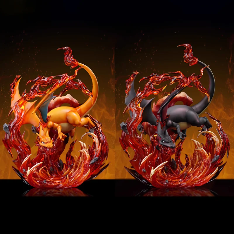 

Hot Pokemon Anime Gk Charizard Figures Fire-Breathing Dragon 1：20 Action Cute Statue Model Cartoon Kawaii Model Adult Gift