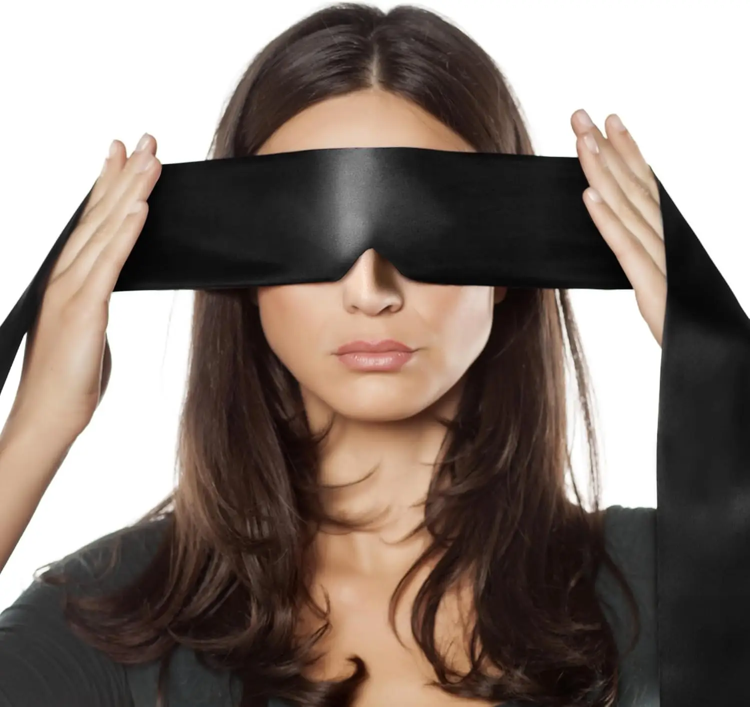 Satin Sleep Mask - Comfortable Eye Mask Blindfold for Women Men Soft Adjustable Blackout Eye Cover Shade for Night Sleeping Trav