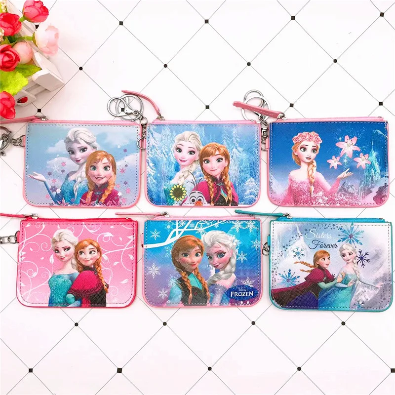 

2025 New Cute Snow White Card Set ID Set Cartoon Student Meal Card Subway Access Card Keychain Card Bag Wallet