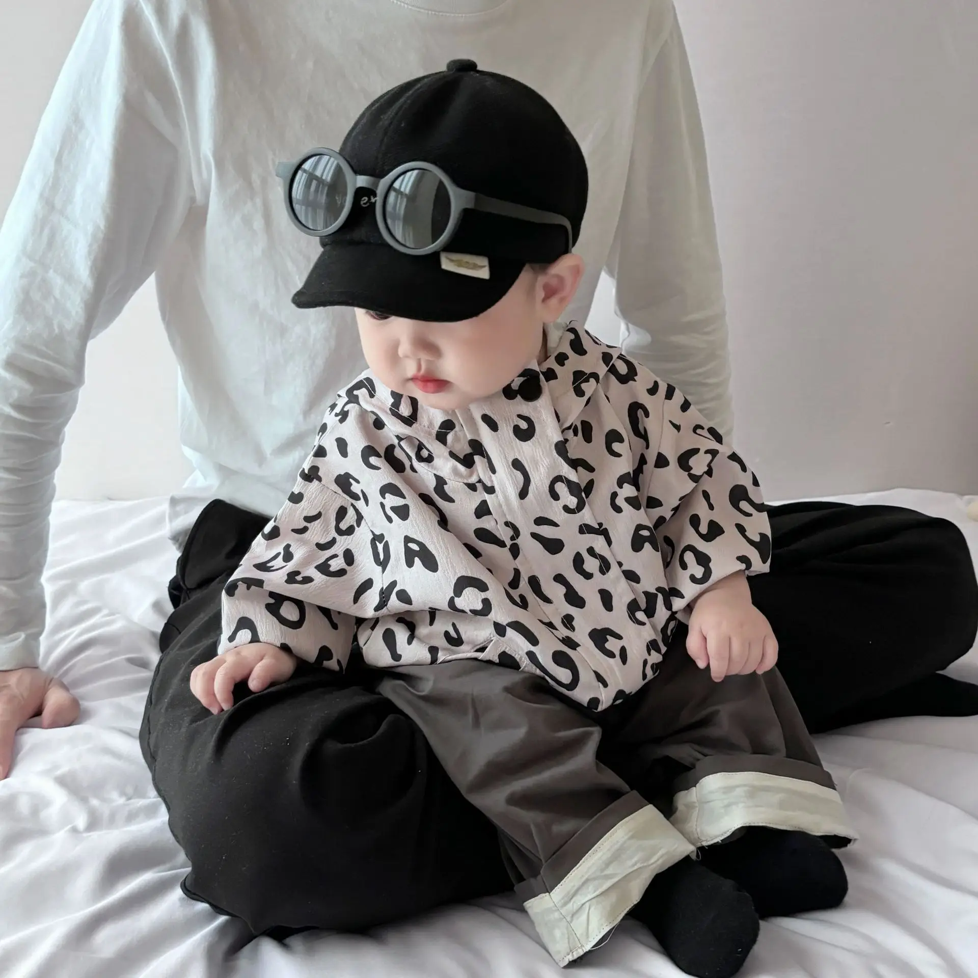 Baby Boys' Spring Clothes, Stylish Jackets, Baby Clothes, Super Cute Boys' Leopard Print Camouflage Tops, and Assault Jackets