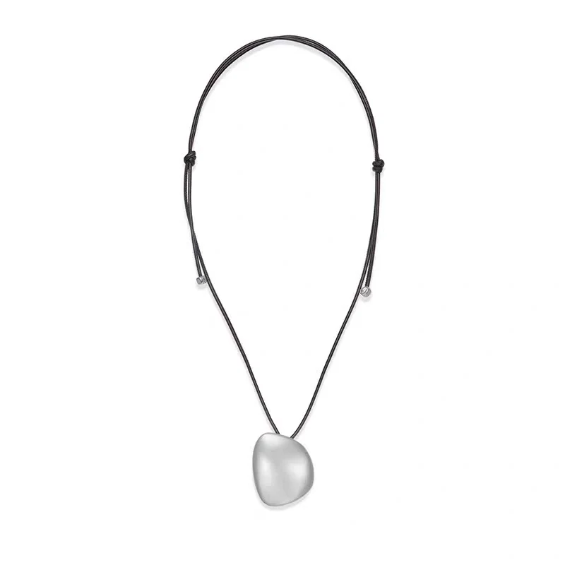 Brass With 18K Gold Long Chain Big Beads Necklace Women Jewelry Punk Designer Runway Rare Gown Boho Japan Korean