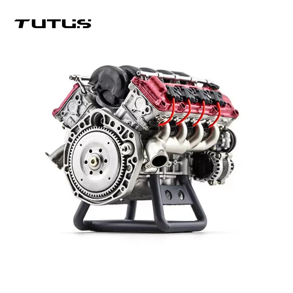 MAD RC V8 Dynamic Engine Model DIY Assembly for SCX10Ⅱ Capra VS4-10 Pro/Ultra AX90104