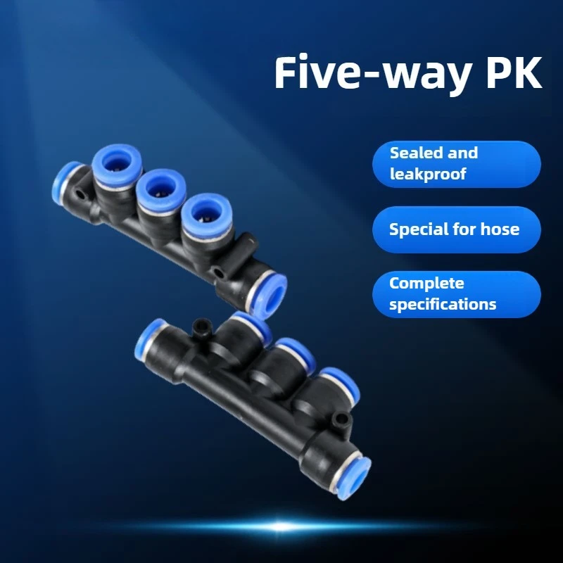 1PC PK PKG Pneumatic fittings: Pneumatic fittings, tubing quick connectors, tee PK6, 8 reducer PKG6-4,hose butt plastic fittings
