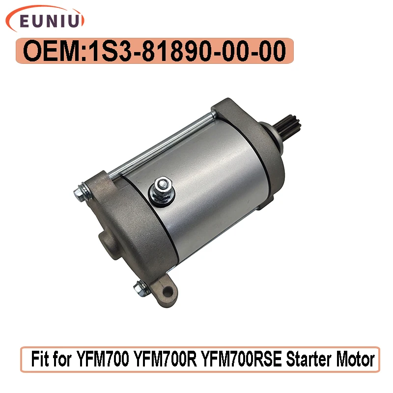 

9T Starter Motor For YMH RAPTOR 700 YFM700 GRIZZLY 600/660 For HISUN HS 550 750CCW 1S3-81890-00-00 4WV-81890-00-00