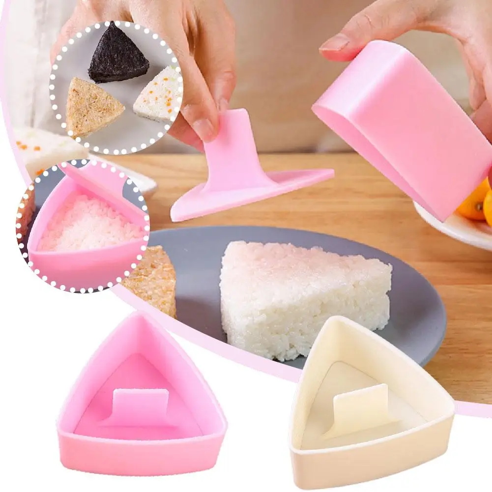 DIY Sushi Mold Onigiri Rice Ball Food Press Triangular Kitchen Home Accessories Sushi Mold Japanese Tools Maker Bento K0S7