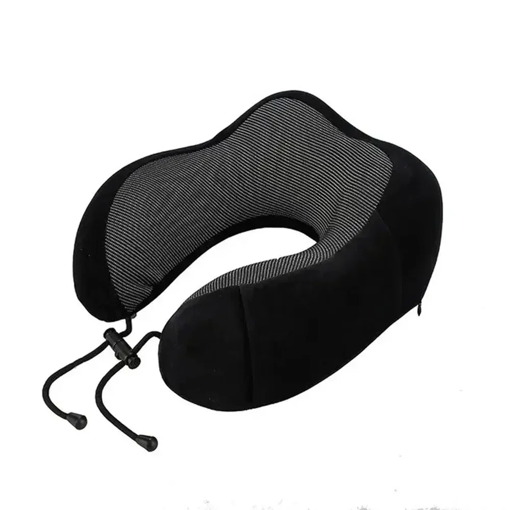 2024 Memory Foam U-shaped Pillow Neck Support Travel Portable Student Sleeping Aid Airplane Pillow Neckrest U-pillow