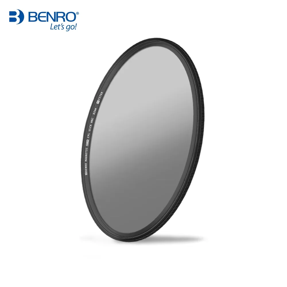 Benro SHD CPL Slim กรองกระจกกลมเคลือบหลายสําหรับเลนส์กล้อง 49 52 55 58 62 67 72 77 82 มม.Circular Polarizer กรอบทองเหลือง