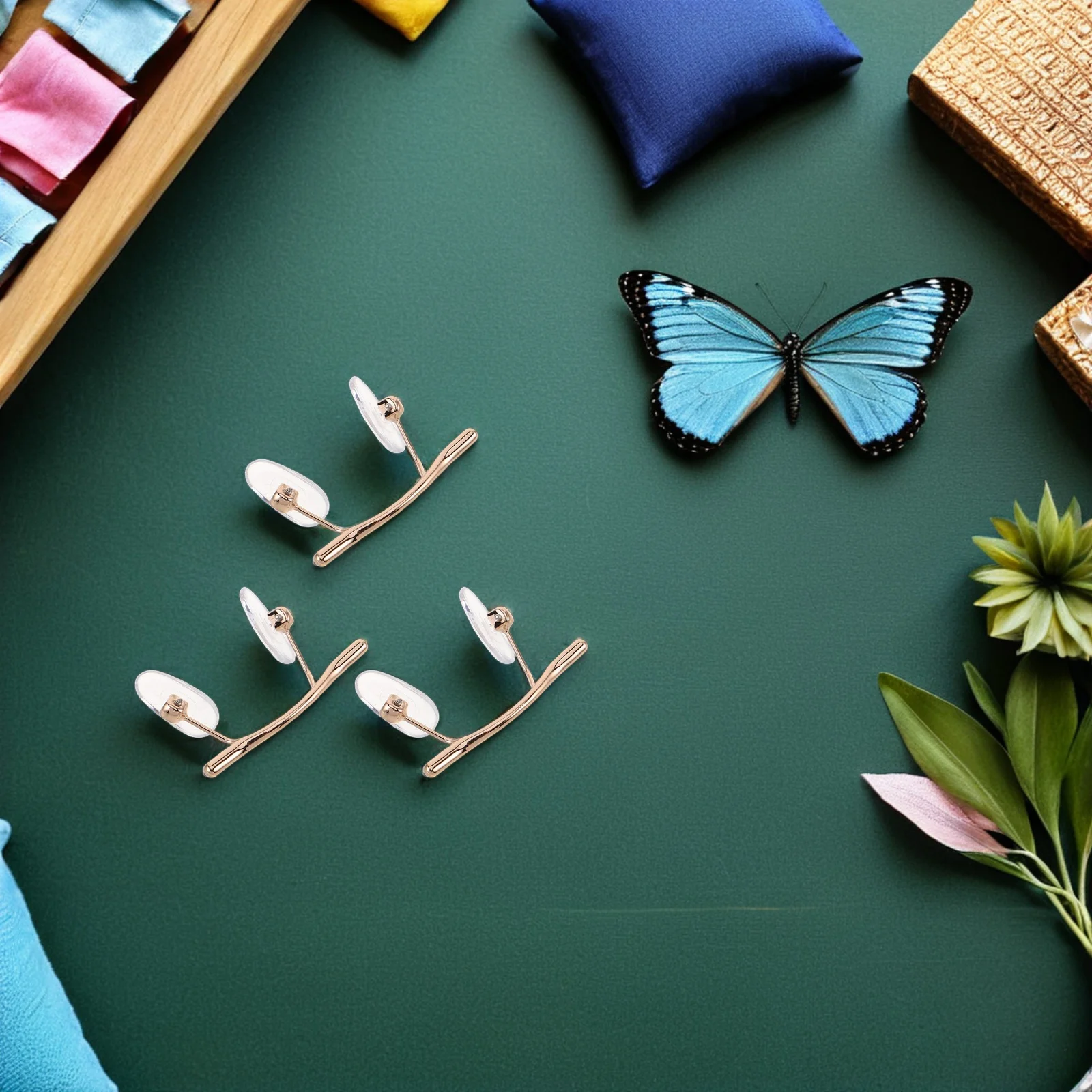 3Pcs Nose Bridge for Glasses Universal Rimless Metal Frameless Spectacle Support Holder Nose Pads Replacement Kit