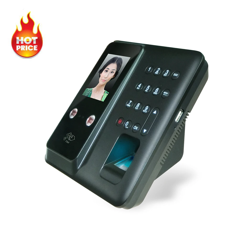 Staff Biometric Face Recognition Fingerprint Scanner Clock in and Out Employee Time Attendance Machine Time Recorder