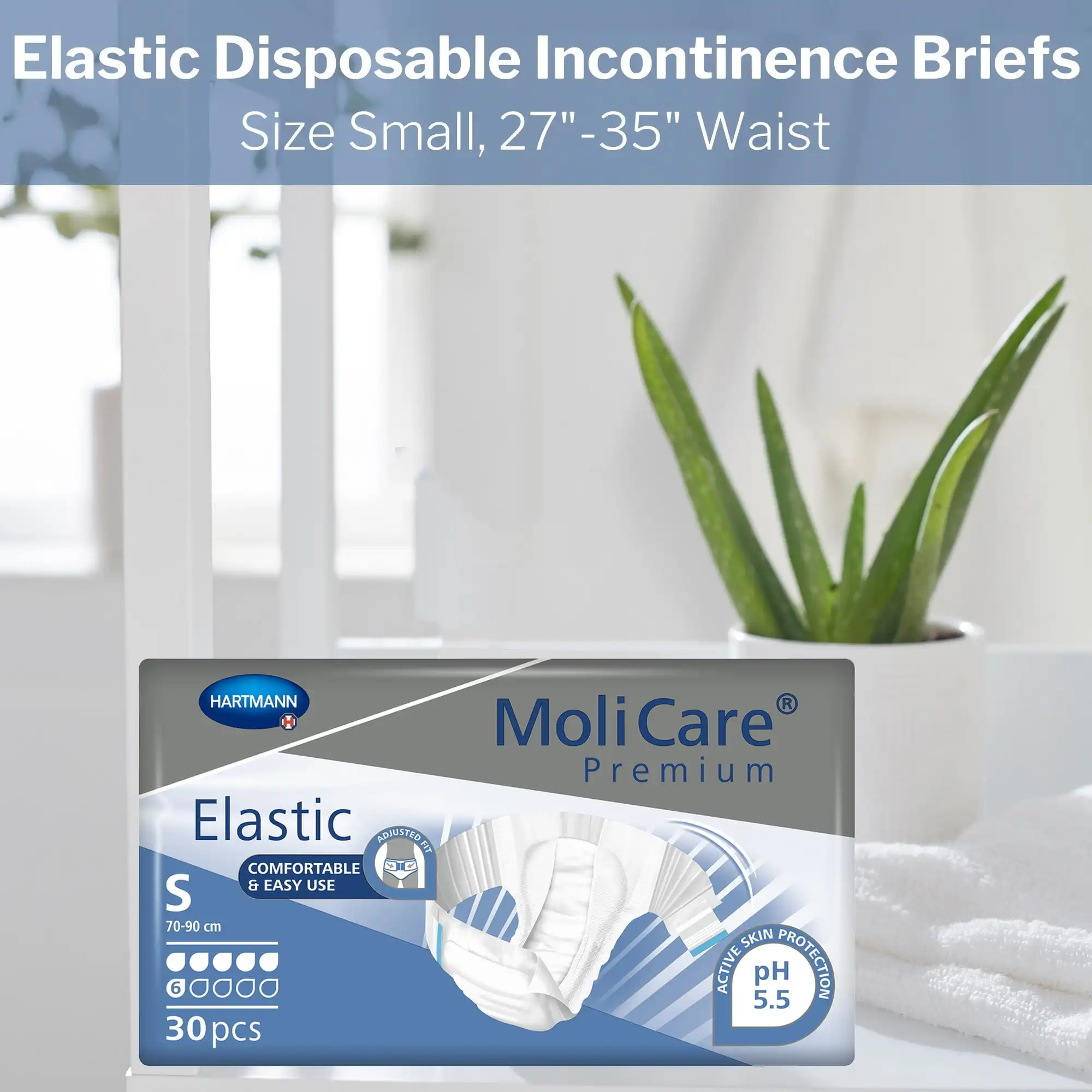 Hartmann Molicare Inkontinenz-Slip, weiß, elastisch, Unisex, 30 Stück, 1 Packung