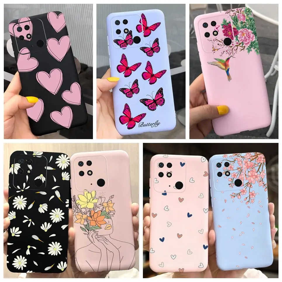 For Xiaomi Redmi 10A 10C Case 2022 New Luxury Candy Painted Cover Soft Silicone Funda Case For Redmi 10C 10A Redmi10 C A Coque