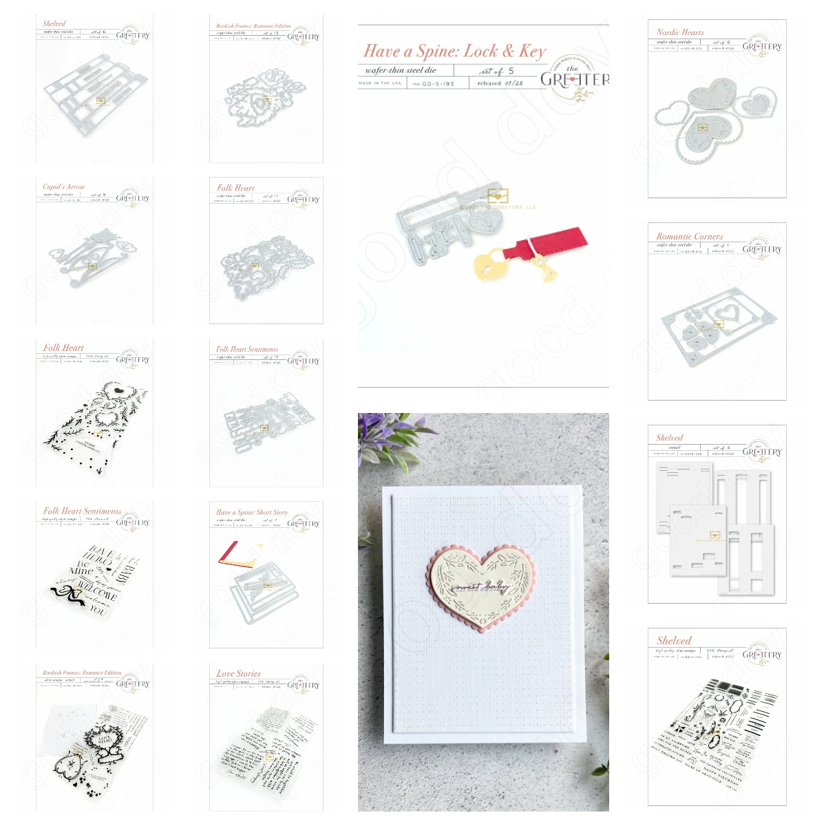 

"Have a Spine: Lock & Key Die"Metal Cutting Mould Stamp Stencil Embossing Templates DIY Scrapbooking Journaling Album Decoration