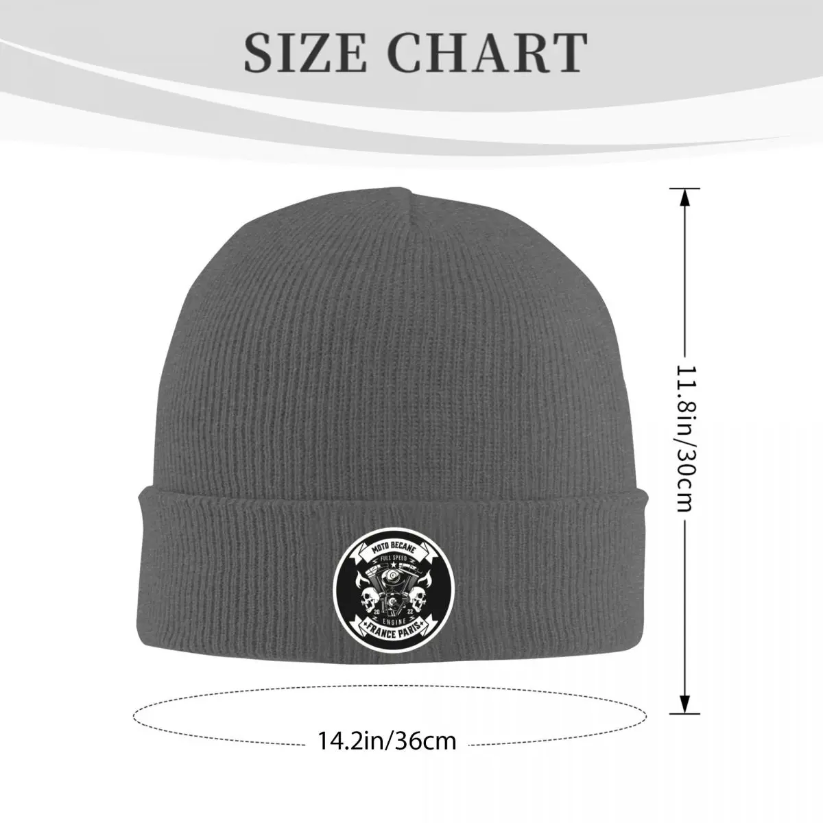 Motobecane Fan Art Warm Knitted Cap Hip Hop Bonnet Hat Autumn Winter Outdoor Beanies Hats for Unisex Adult