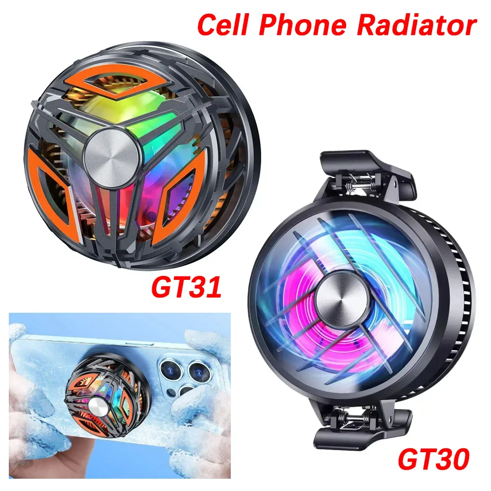 

1 шт. GT31 магнитный радиатор для сотового телефона GT30 игровой кулер задний зажим радиатор для IPhone Xiaomi Huawei Samsung кулер для мобильного телефона