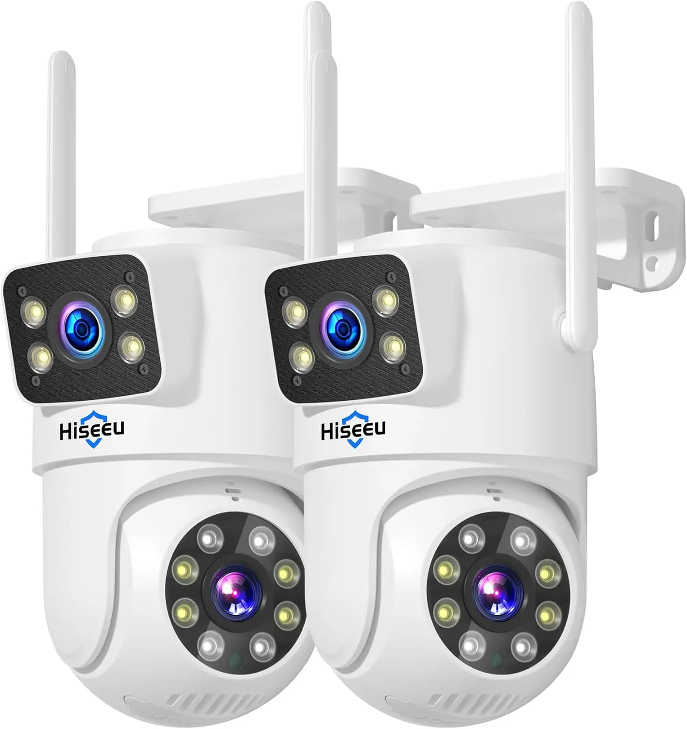 

Wireless Outdoor Security Camera, 5G/2.4G WiFi, Dual Lens PTZ with Motion Tracking and Color Night Vision, No Monthly Fees