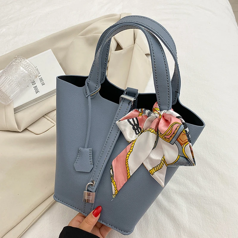 DIY革手縫いハンドバッグセット ブラウン グレー