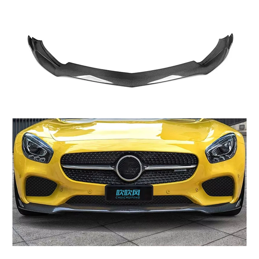 

OEM Carbon Fiber Bodykit Automotive Part Front Bumper Lip Diffuser Spoiler Splitter For Mercedes Benz AMG GT GTS C190 Ver2