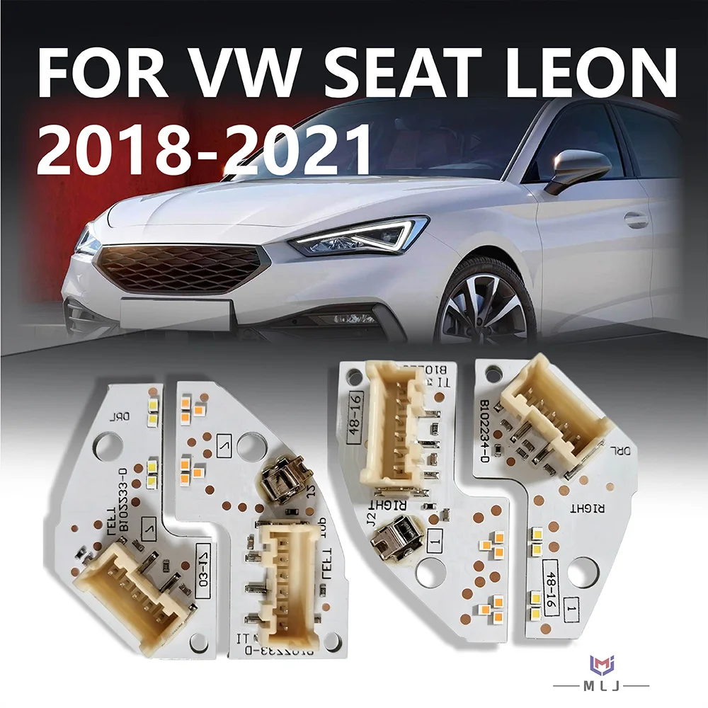 Chip DRL Angel Eye para VW Seat Leon 2018 2019 2020 2021, Chip Guía de Luz DRL para Faros Delanteros, Chip de Señal de Giro, Accesorios para Automóviles