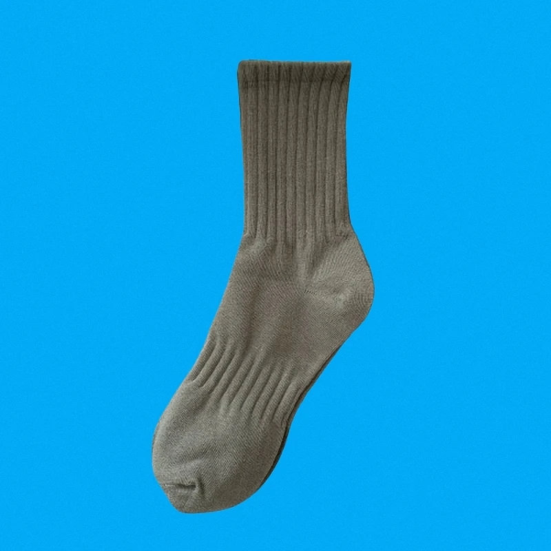 Chaussettes de dehors Dépistolet antes pour Homme, Absorbant la Sueur, Confortables, Noires et Blanches, Décontractées, Automne et Hiver, 5/10 Paires