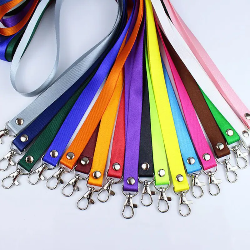 

120Pcs Women Neck Strap ID Name Bus Card Badge Clip Solid Credit Card Holder Retractable Lanyard