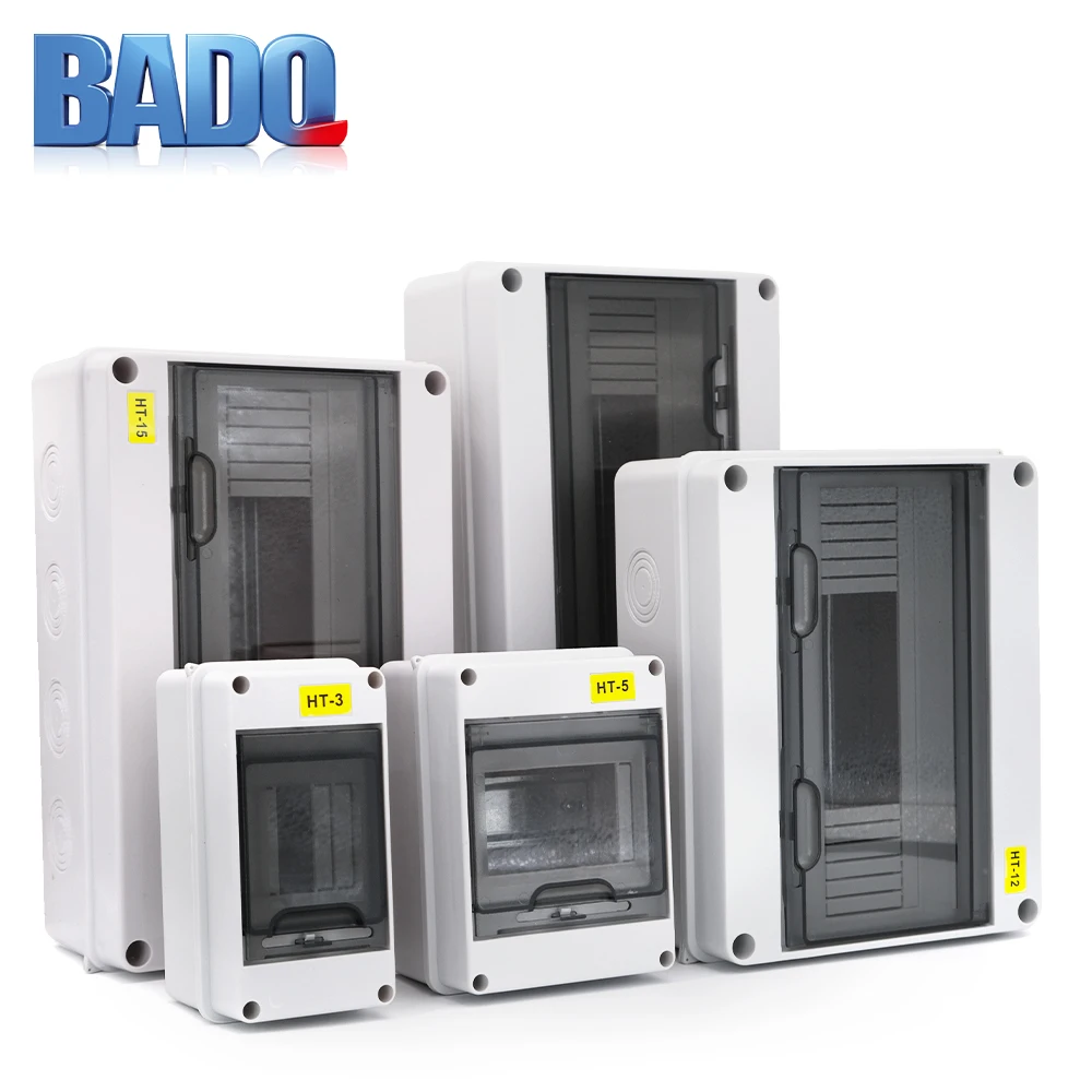 HT Series IP65 Waterproof Distribution Enclosure, 2-15 Way PC Plastic Outdoor Electrical Junction image 6