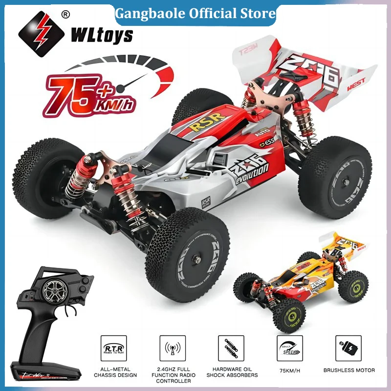 WLtoys 144001 1:14 zdalnie sterowany samochód wyścigowy 60 Km/H 2.4G zdalnie sterowany szybki Drift uliczny amortyzujący prezent dla dorosłych