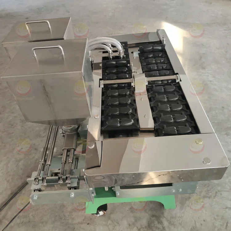 Fish shape Taiyaki waffer cake making machine