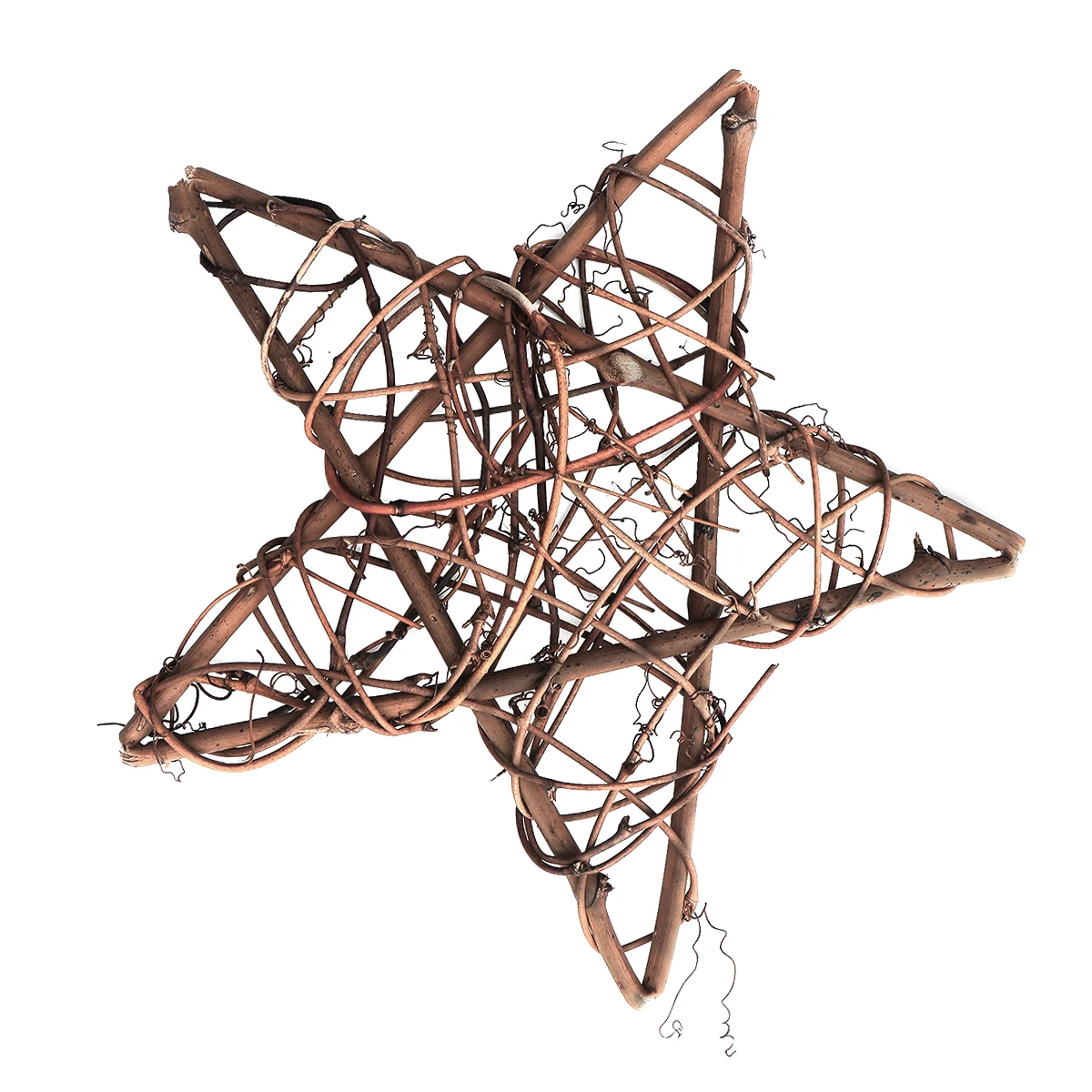 

2pcs 30Cm Pentagram Christmas Decoration Rattan Ornament Creative Wedding Birthday Gift Home Office Decor Crafts
