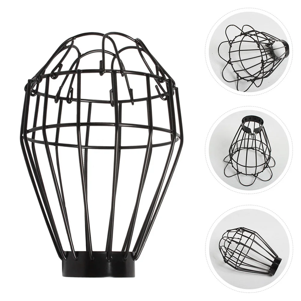 2 Pcs Lampshade Dome Shaped Bulb Reptile Protector Heat Shades Iron Wire For Tank