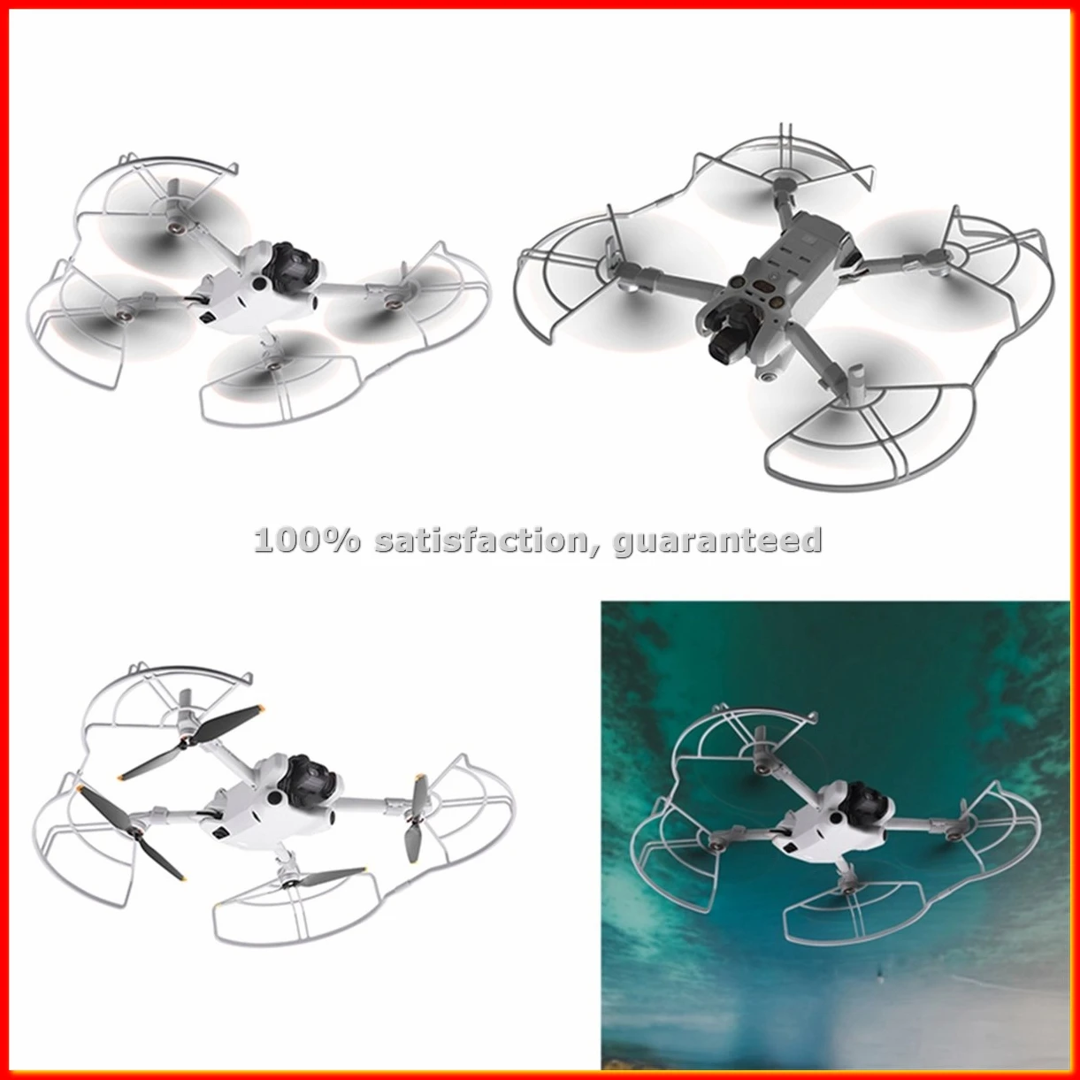 Propeller Guard for Mini 4 Pro Landing Gear Integrated Propellers Protector Shielding Rings Drone Guards Accessories-ABLM