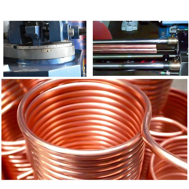 Soft Coil T2 Red Copper Tube Air Conditioning Refrigeration Capillary Wire Pipe 2mm-22mm Diameter for HVAC Systems