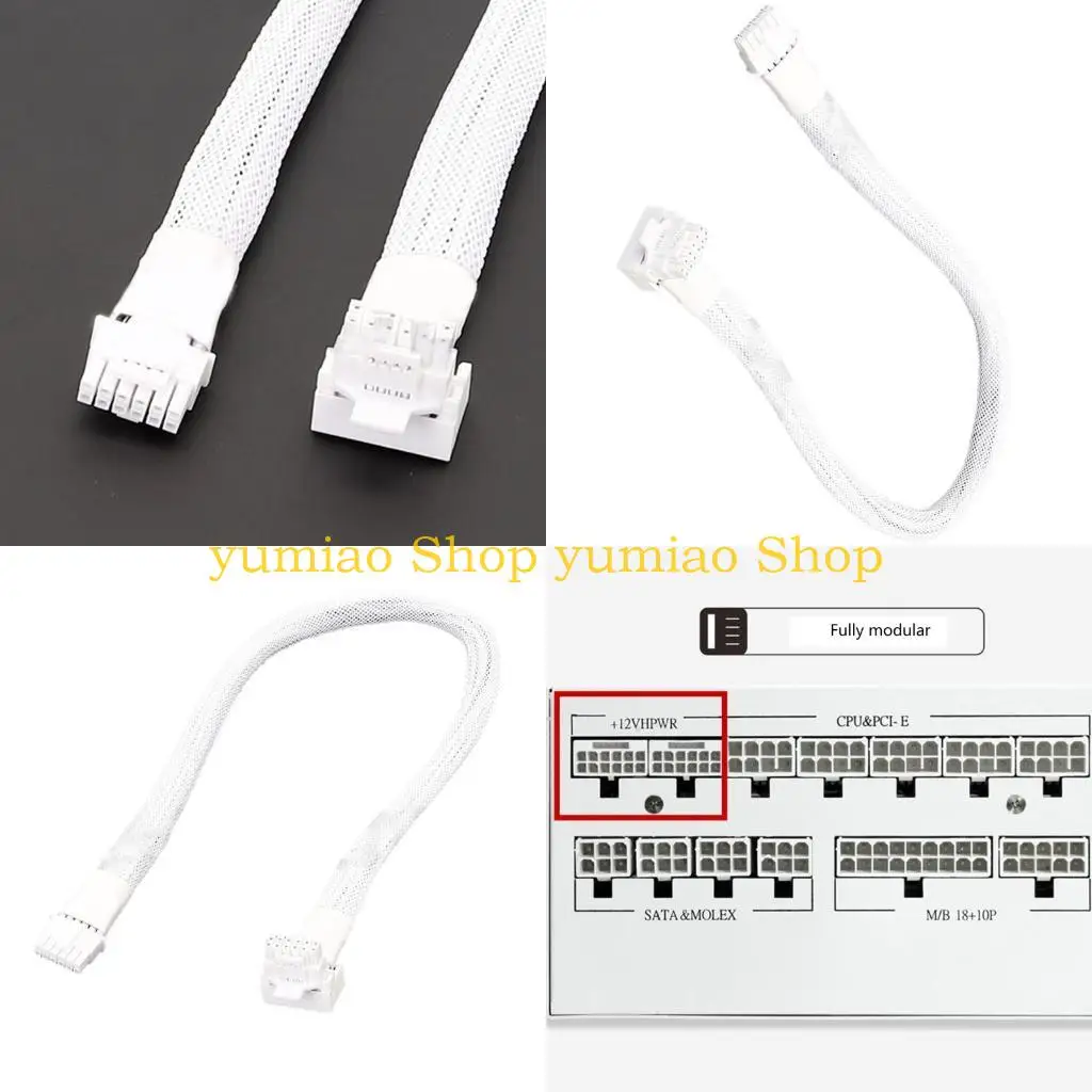 587B PCIe 5.0 12VHPWR สาย 16AWG 600W 16Pin ถึง 16P 12 + 4P สาย PCIe5.0 สำหรับ RTX4080