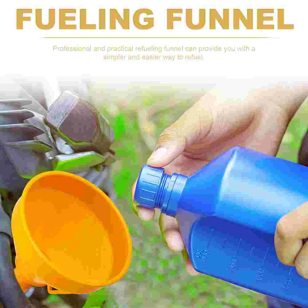 2 Pcs Filler Automotive Funnel Car Kerosene Transmission Oil Engine Motorcycle Mouth Abs Fluid Vehicle