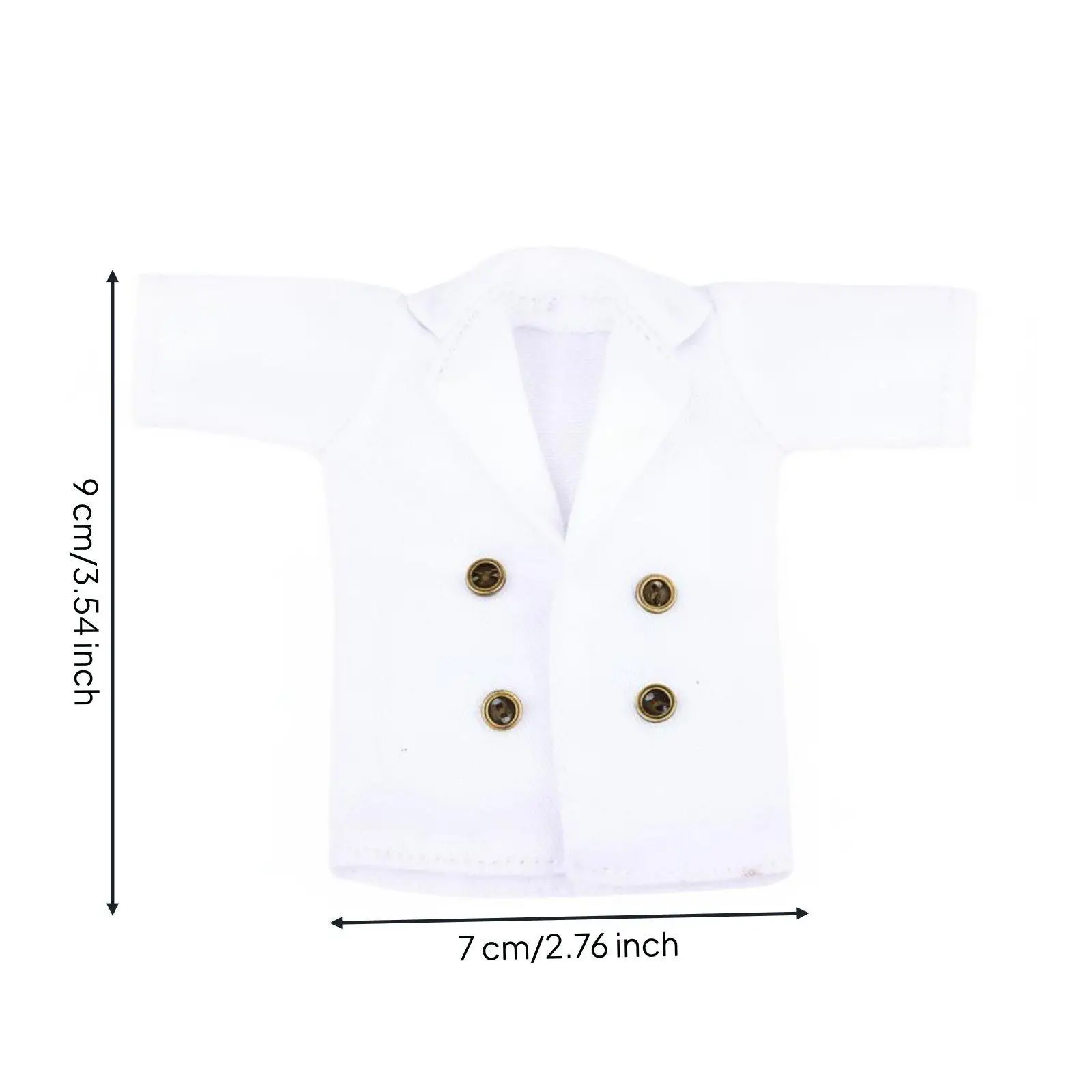 Bjd Doll Overcoat Fine Craft Trench Coat Apparel for 1/12 Ob11 Figures Creative Doll Wardrobe